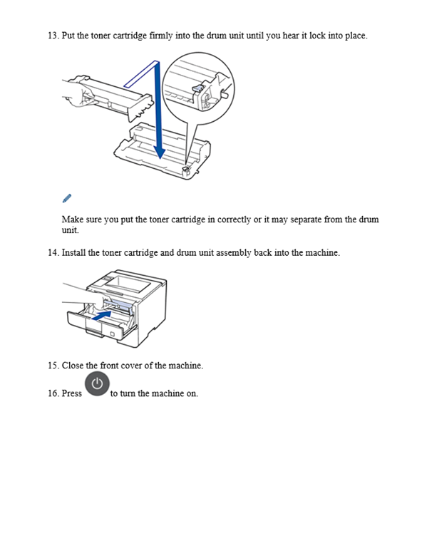 Label Printer (Brother HLL5100DN) Cleaning the drum unit Matcher